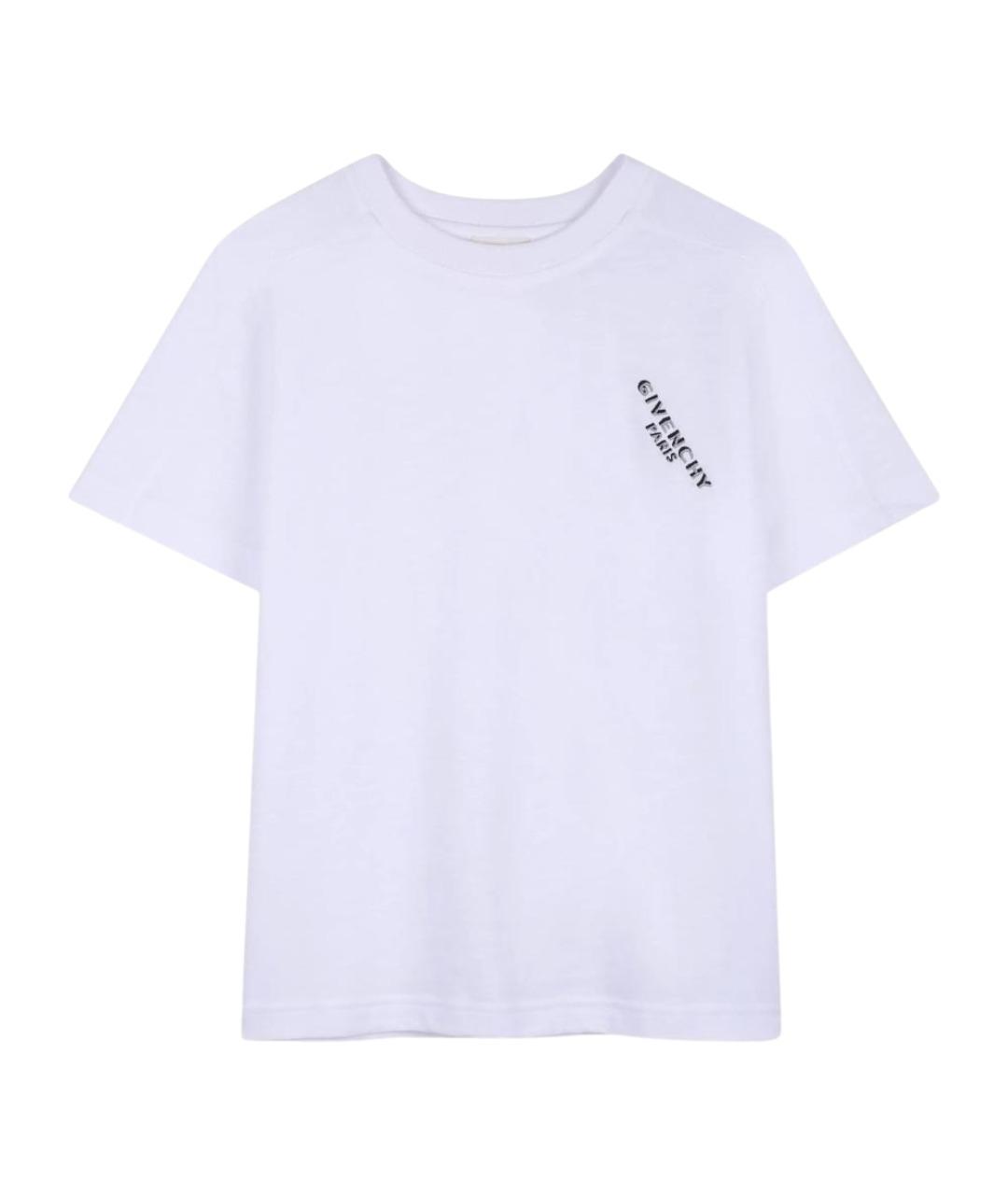 GIVENCHY Белая хлопковая детская футболка, фото 1