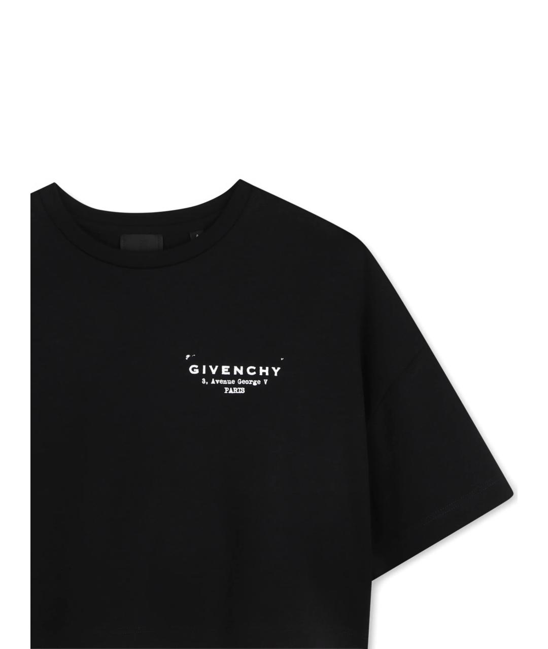 GIVENCHY Черный хлопковый детская футболка / топ, фото 3