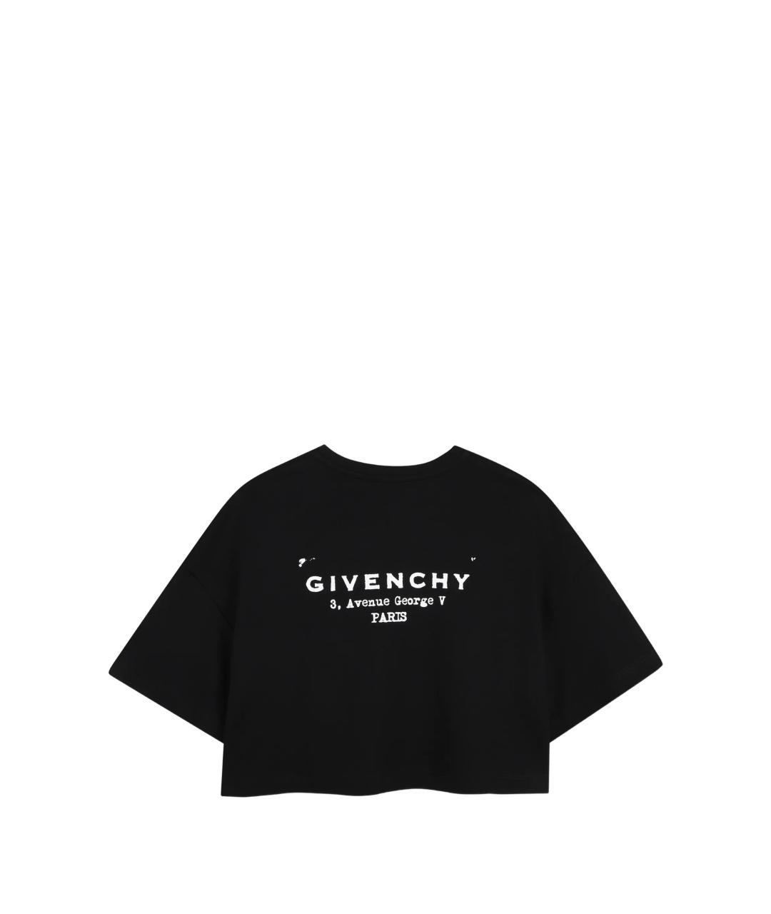 GIVENCHY Черный хлопковый детская футболка / топ, фото 2