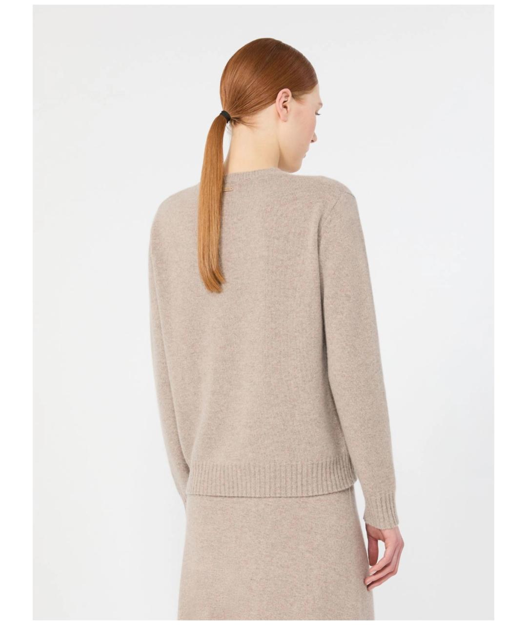 MAX MARA Бежевый кашемировый джемпер / свитер, фото 4