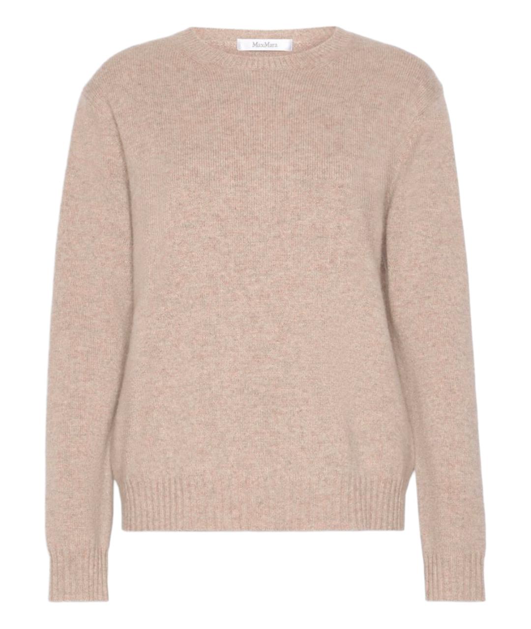MAX MARA Бежевый кашемировый джемпер / свитер, фото 1