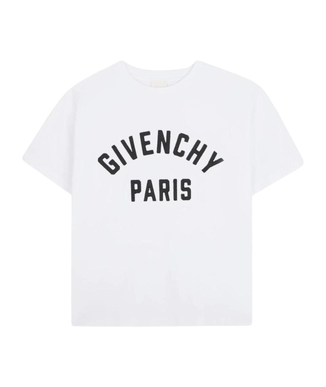 GIVENCHY Белая хлопковая детская футболка, фото 1