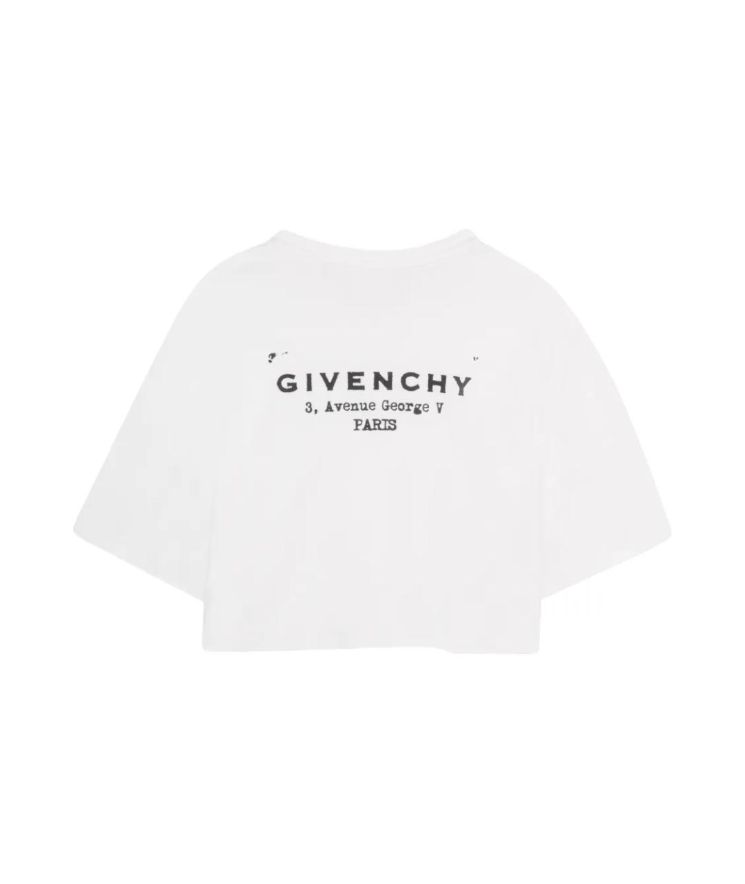 GIVENCHY Белый хлопковый детская футболка / топ, фото 2