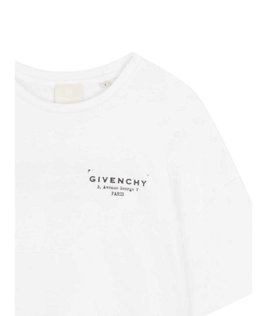 GIVENCHY Белый хлопковый детская футболка / топ, фото 3