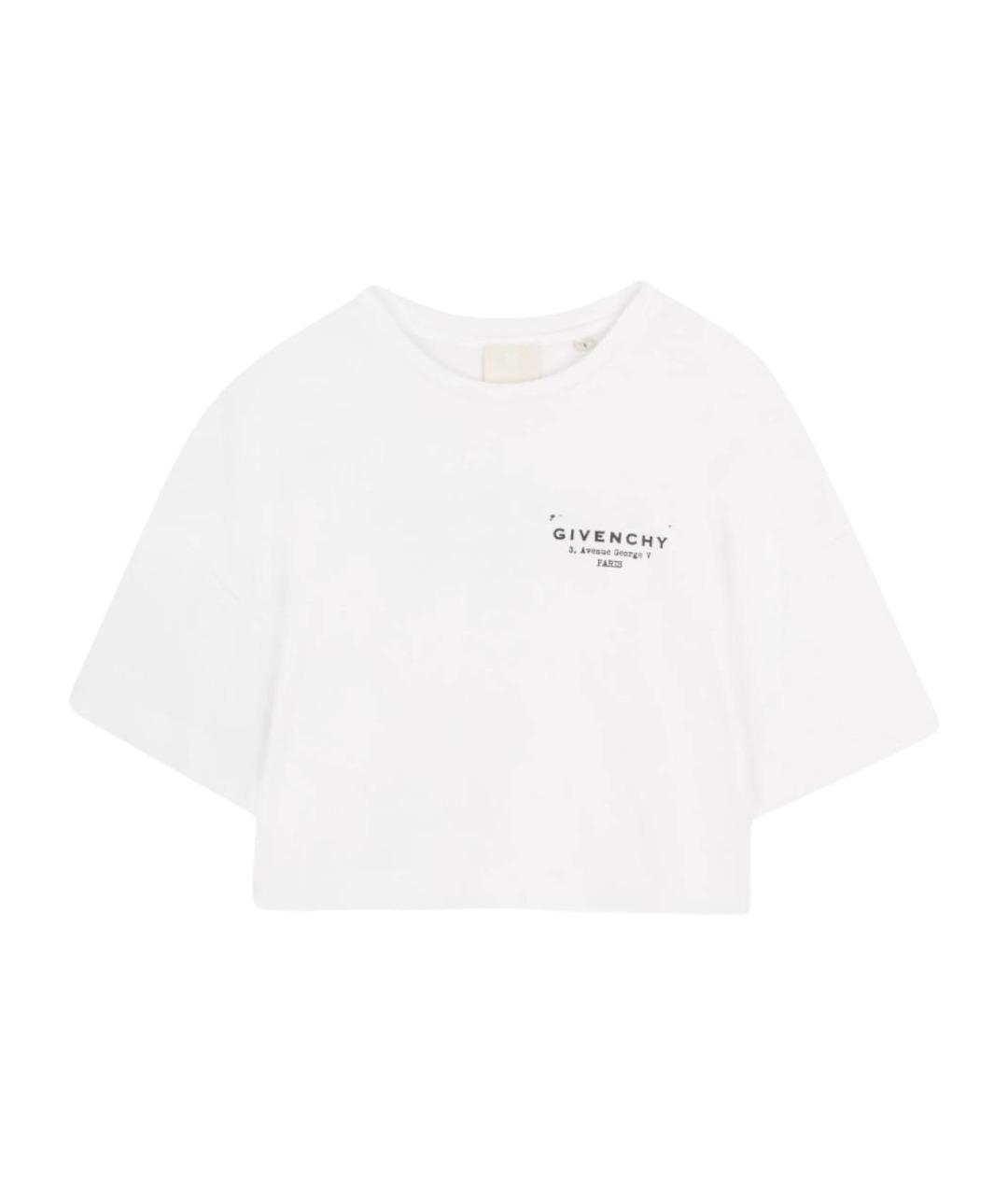 GIVENCHY Белый хлопковый детская футболка / топ, фото 1