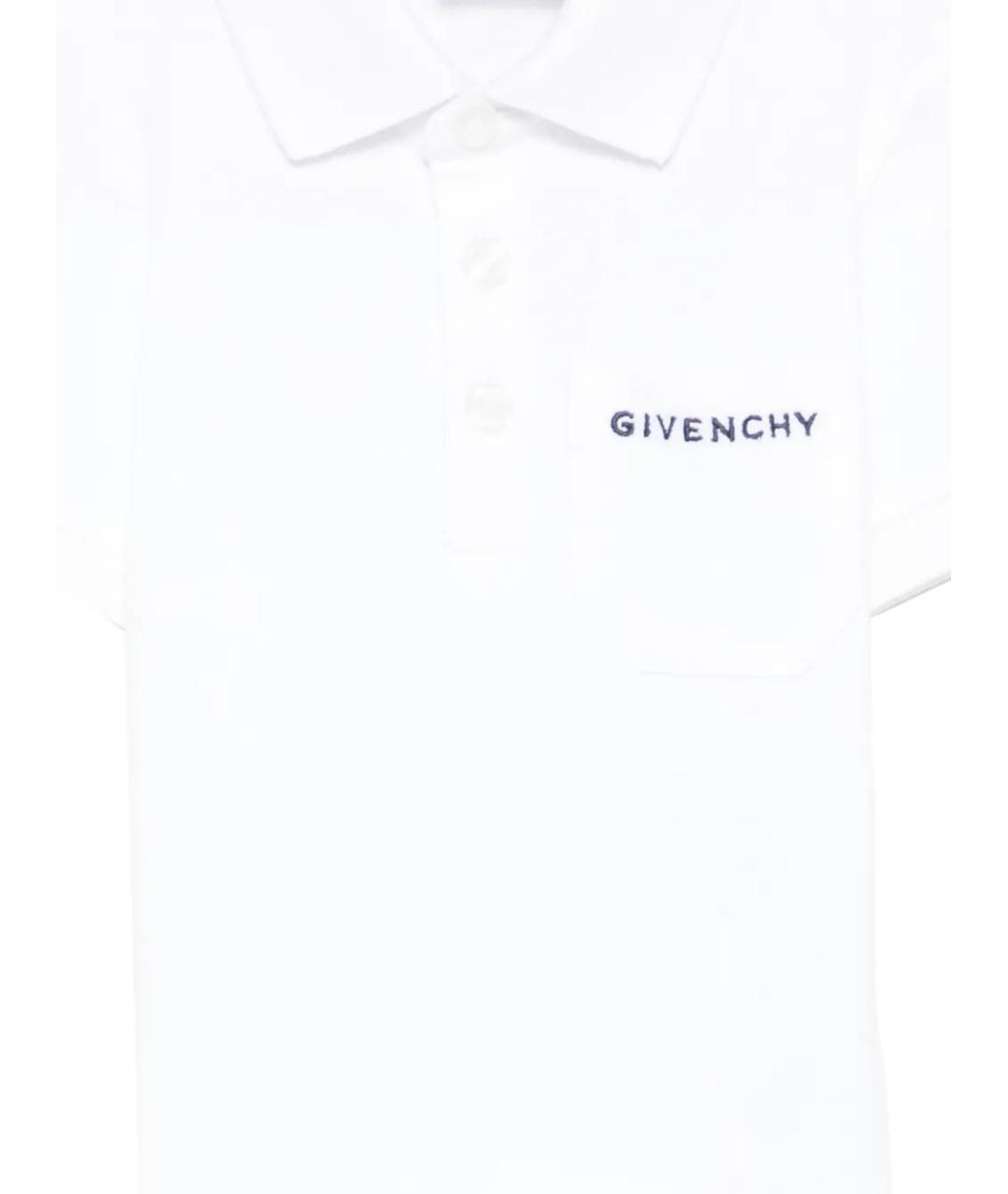 GIVENCHY Белая хлопковая детская футболка, фото 3