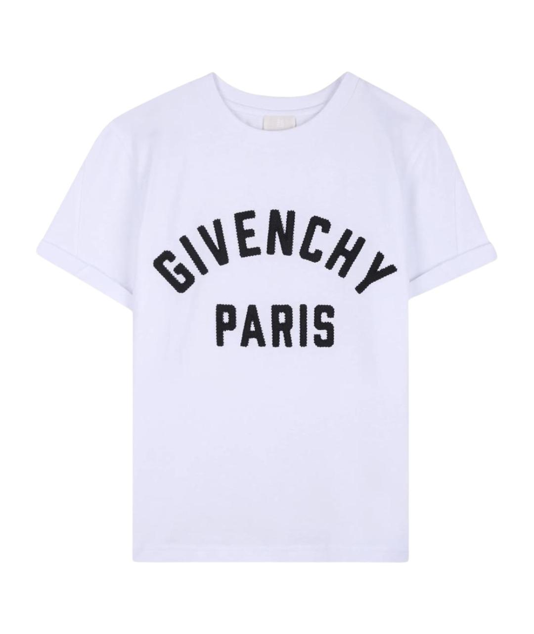 GIVENCHY Белая хлопковая детская футболка, фото 1