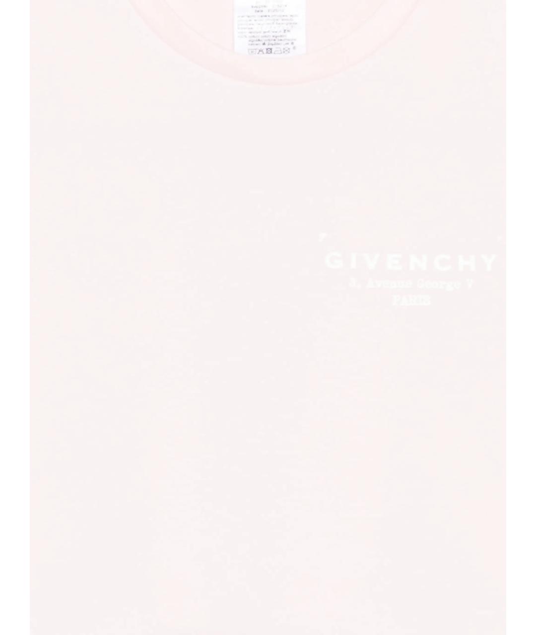 GIVENCHY Розовый хлопковый детская футболка / топ, фото 3
