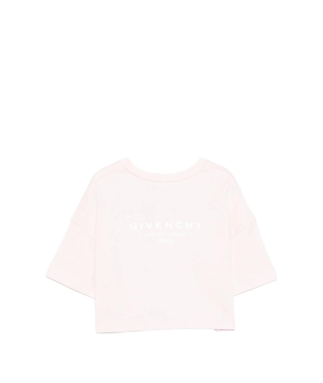 GIVENCHY Розовый хлопковый детская футболка / топ, фото 2