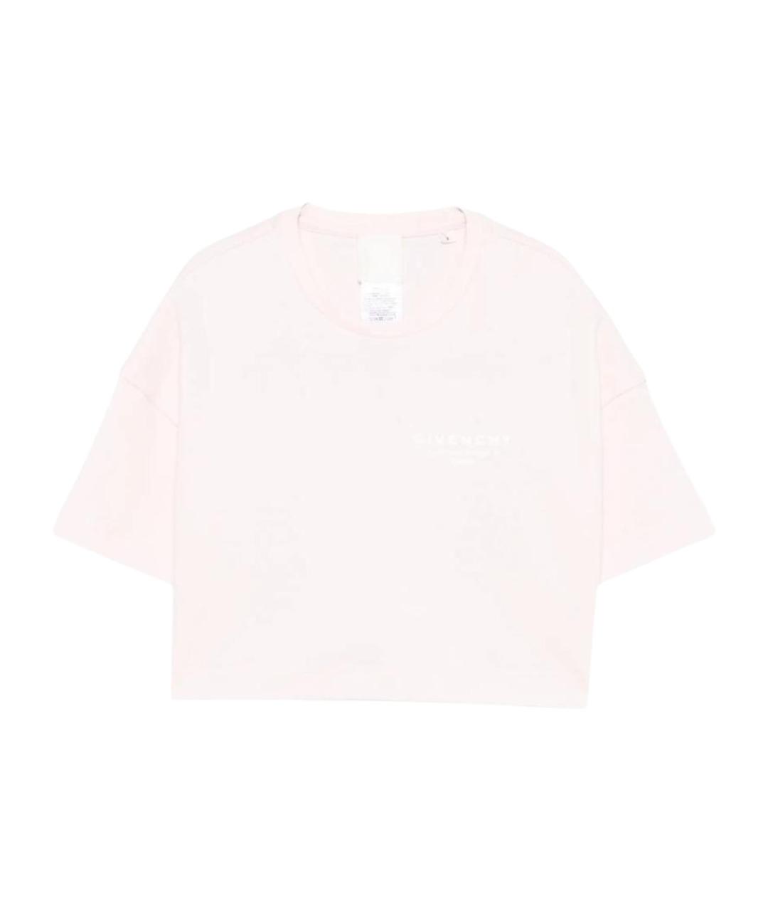 GIVENCHY Розовый хлопковый детская футболка / топ, фото 1