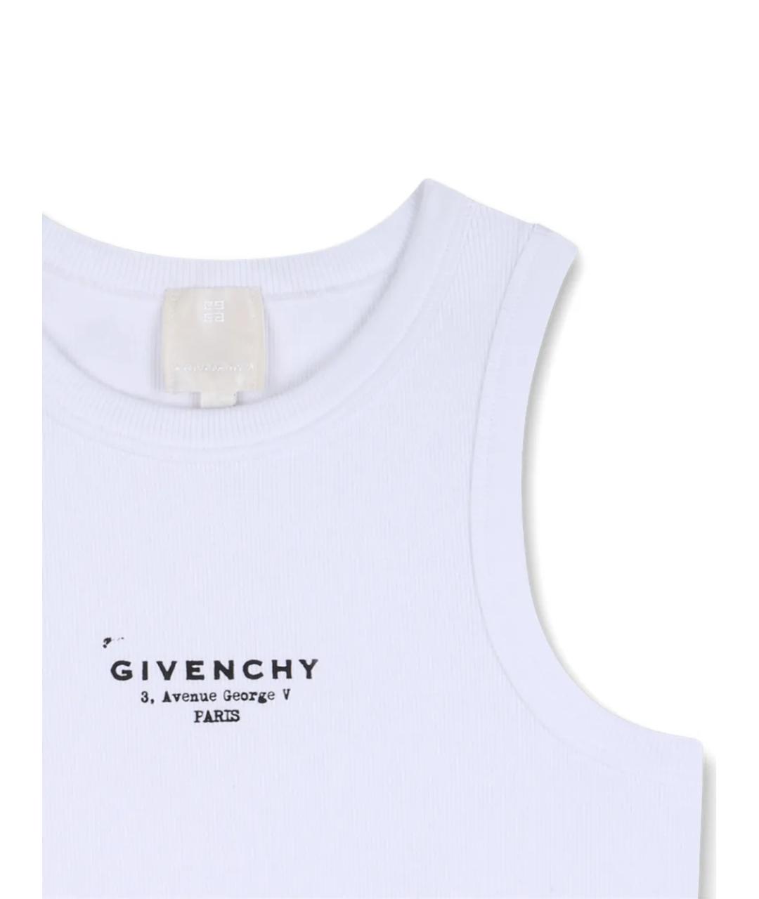 GIVENCHY Белая хлопковая детская футболка, фото 3