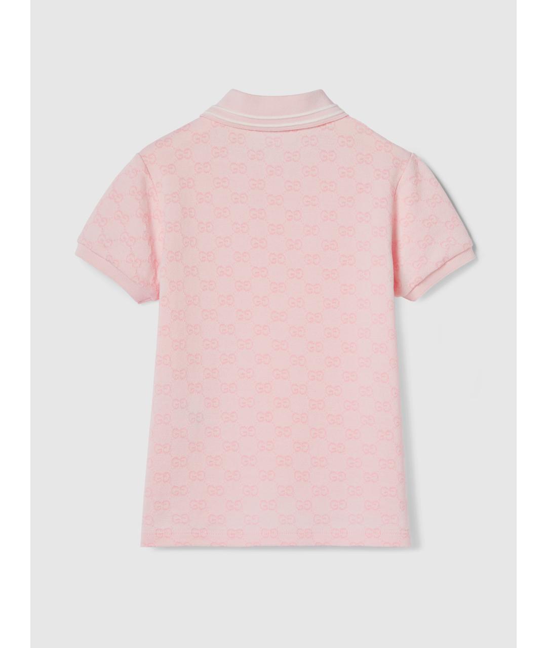 GUCCI Розовый хлопковый детская футболка / топ, фото 2