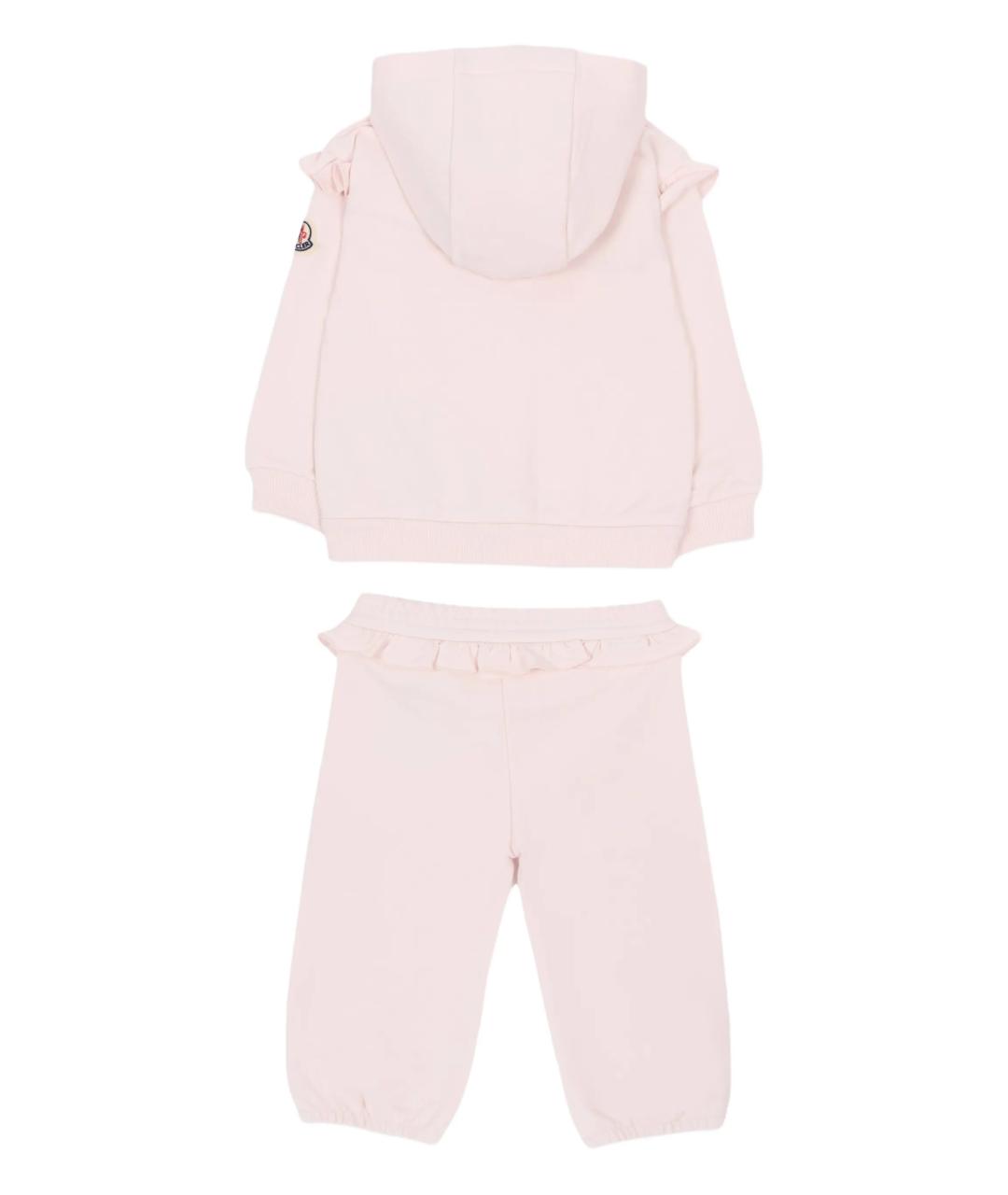 MONCLER KIDS Розовый хлопковый комплект, фото 2
