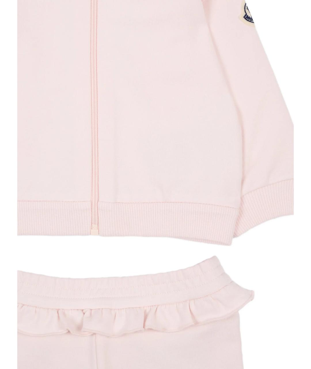 MONCLER KIDS Розовый хлопковый комплект, фото 3
