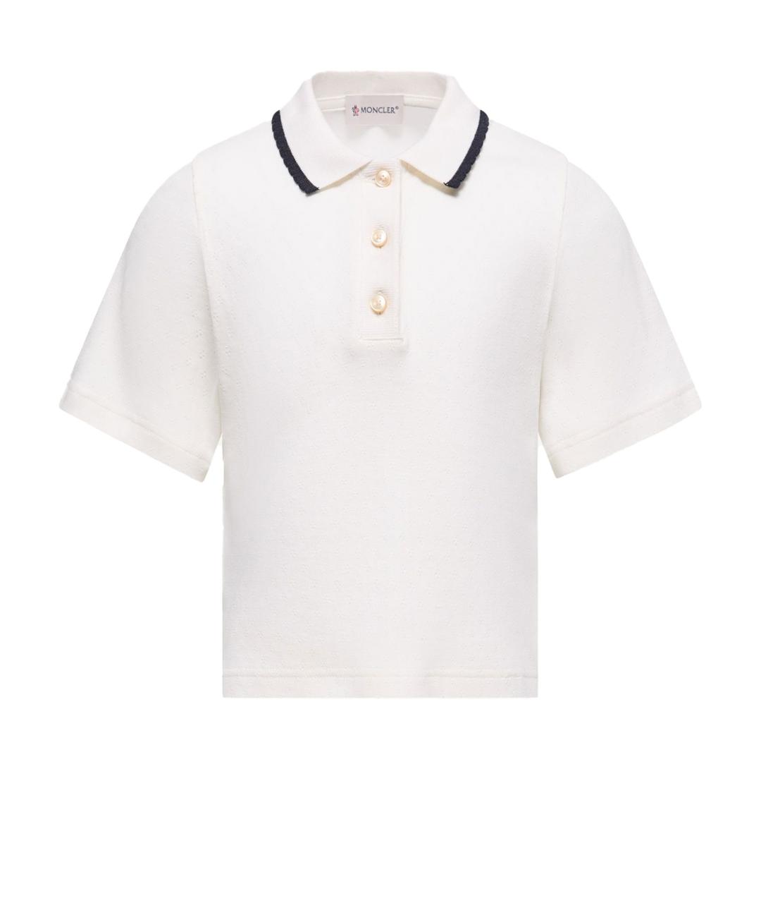 MONCLER KIDS Белый хлопковый детская футболка / топ, фото 1