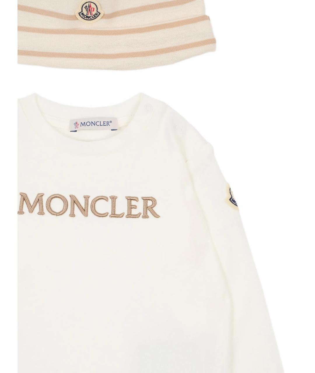 MONCLER KIDS Розовый хлопковый комплект, фото 3