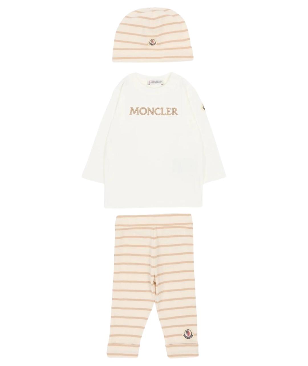 MONCLER KIDS Розовый хлопковый комплект, фото 1