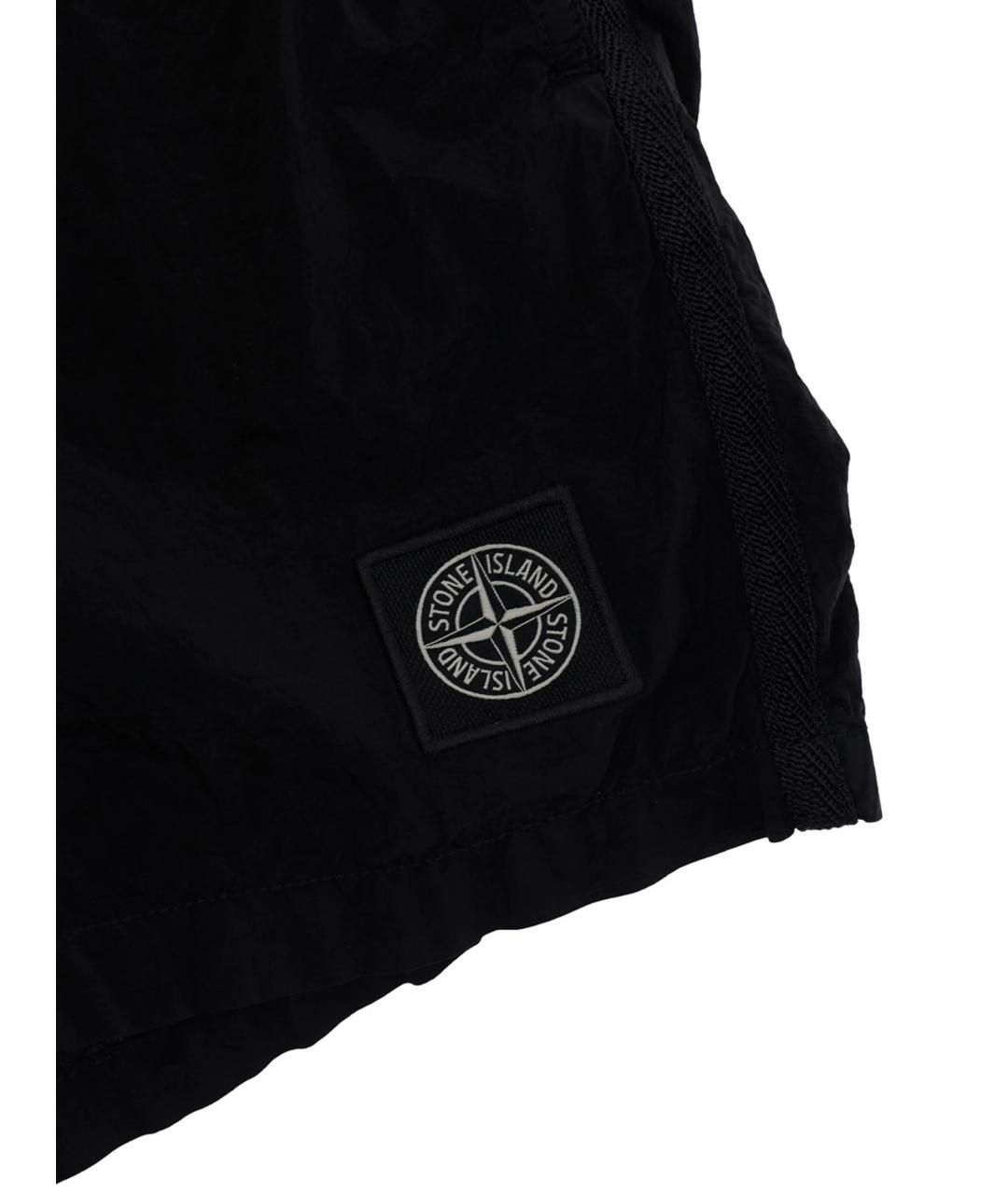 STONE ISLAND Черные синтетические брюки и шорты, фото 3