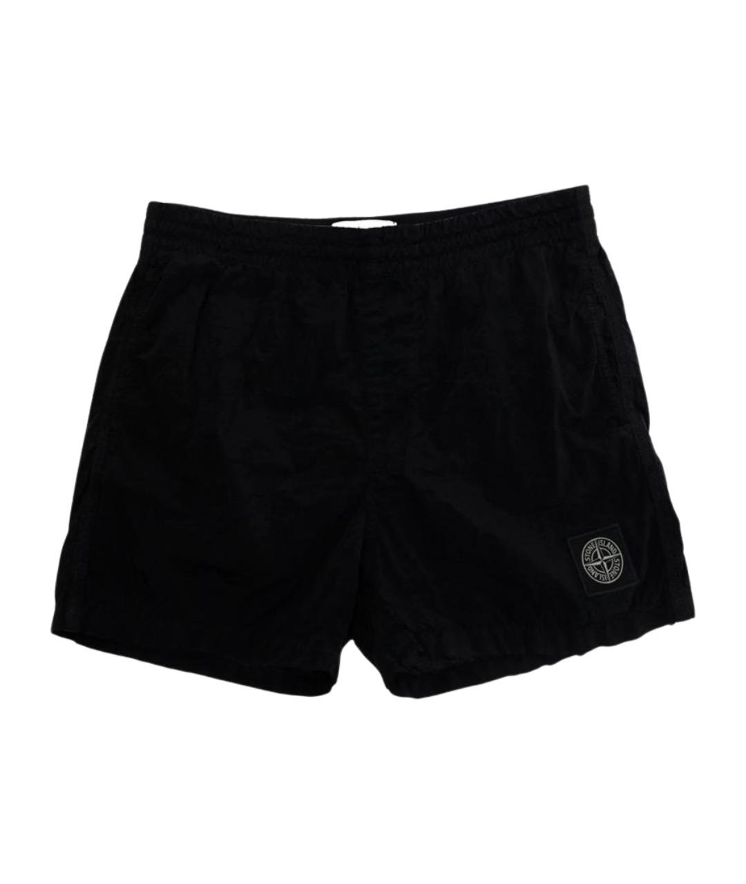 STONE ISLAND Черные синтетические брюки и шорты, фото 1