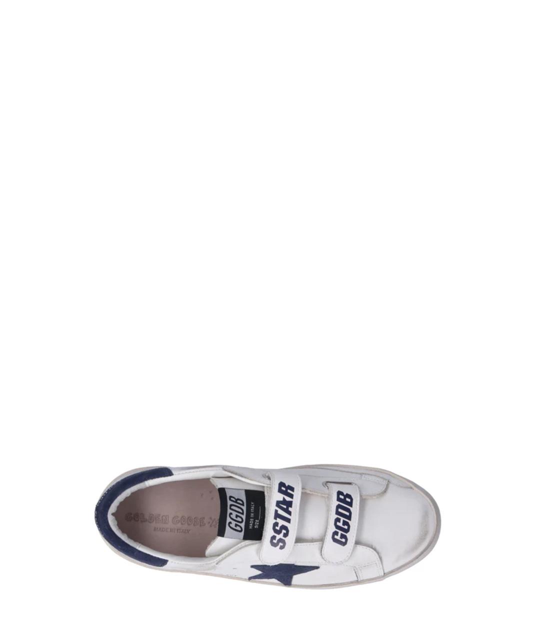 GOLDEN GOOSE Белые кожаные кеды, фото 2