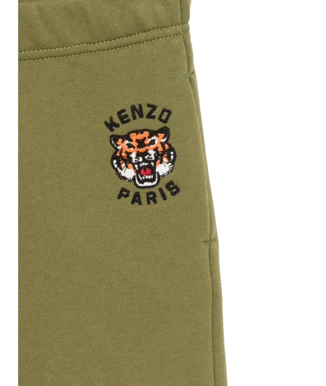 KENZO Зеленые хлопковые брюки и шорты, фото 3