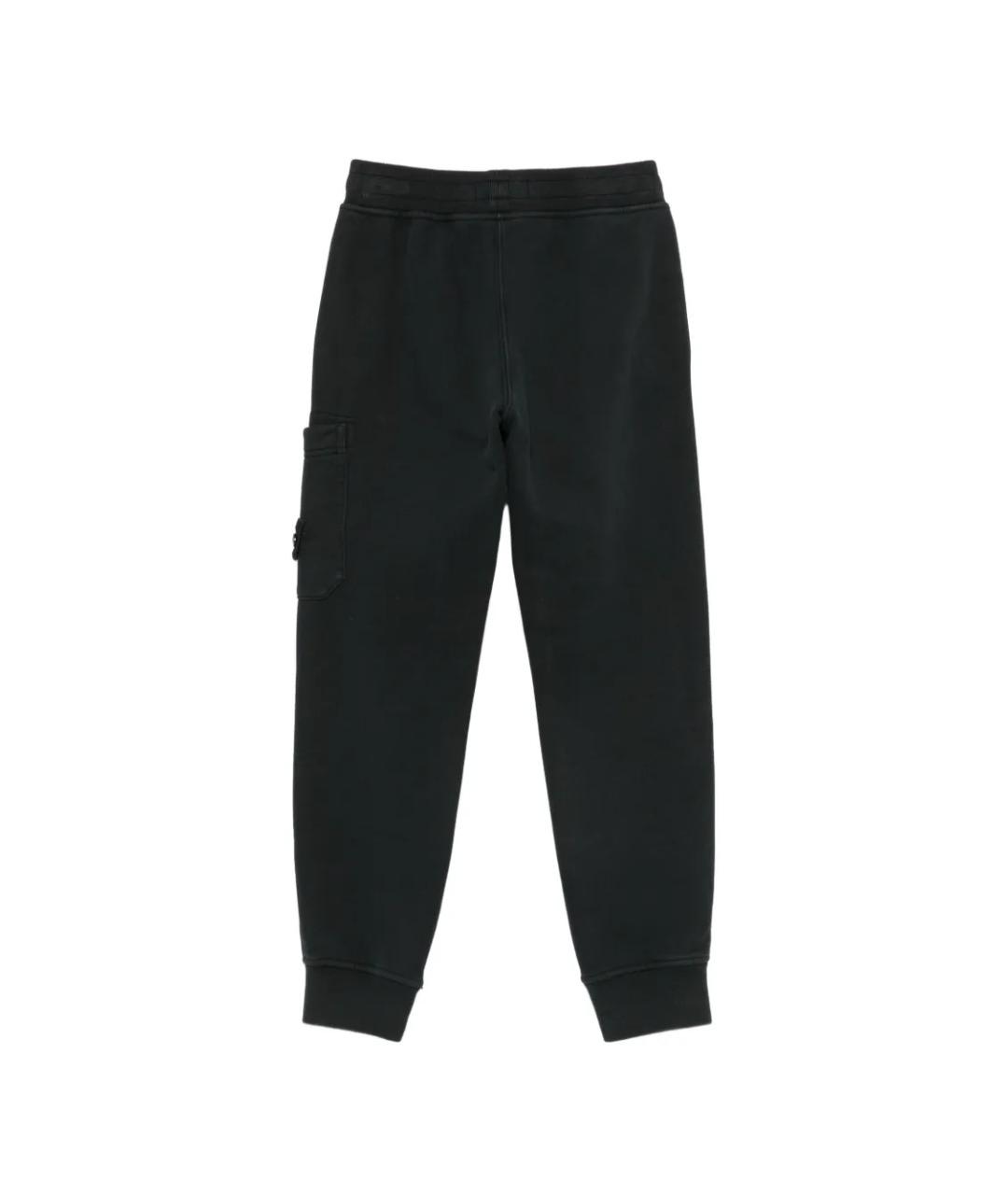 STONE ISLAND Черные хлопковые брюки и шорты, фото 2