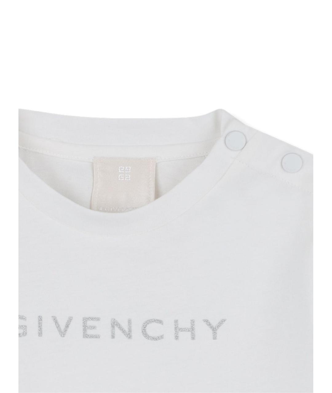 GIVENCHY Белый хлопковый футболка / топ, фото 3