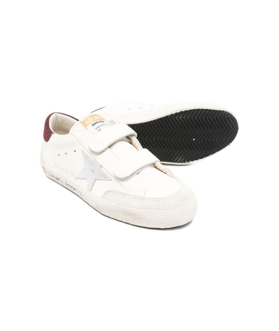GOLDEN GOOSE Белые кожаные кеды, фото 2