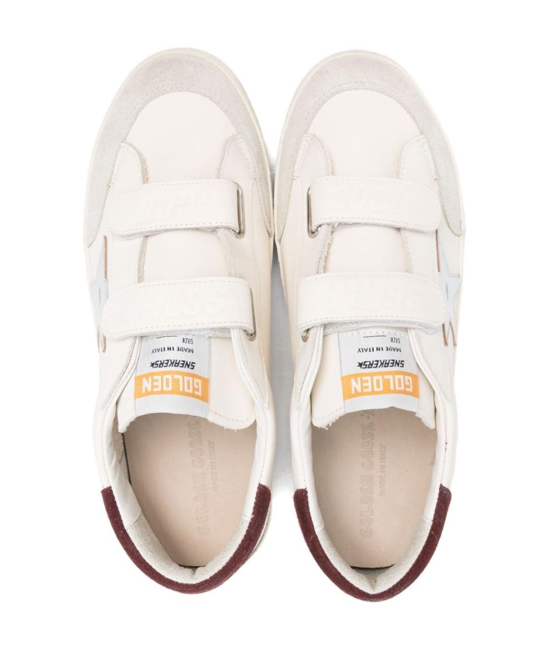 GOLDEN GOOSE Белые кожаные кеды, фото 3