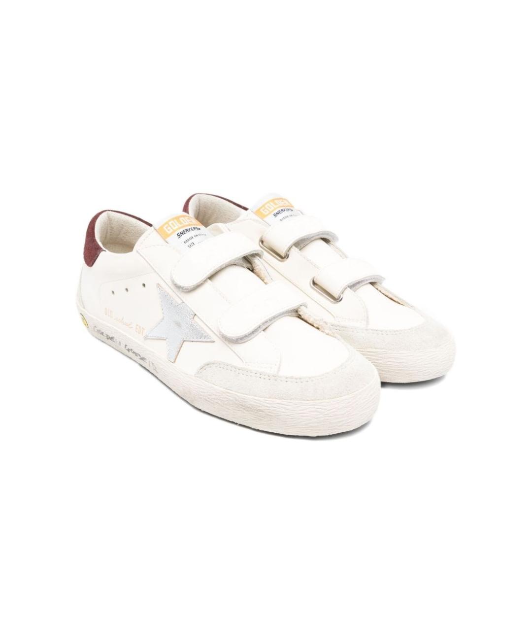 GOLDEN GOOSE Белые кожаные кеды, фото 4