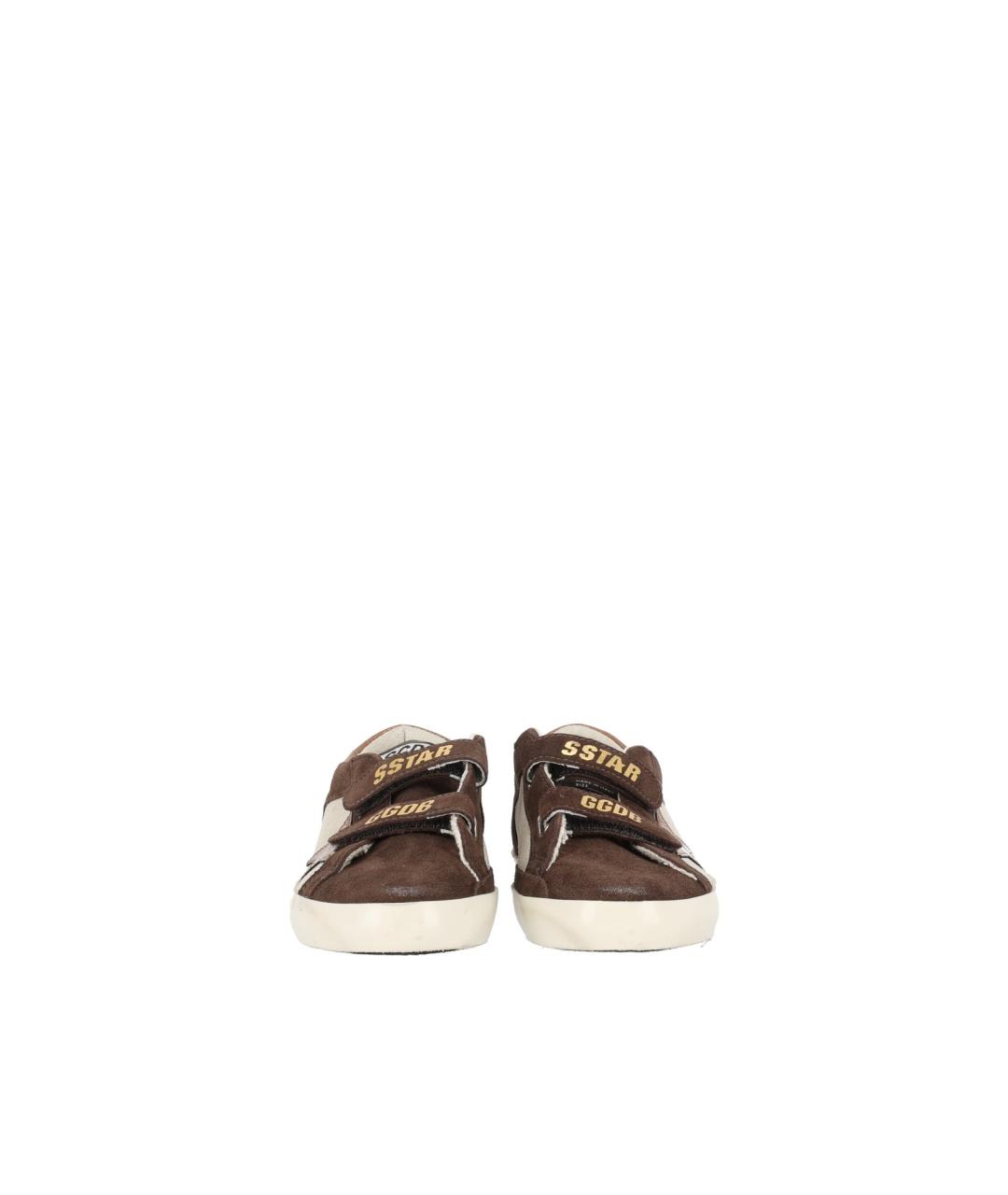 GOLDEN GOOSE Коричневые кожаные кеды, фото 3