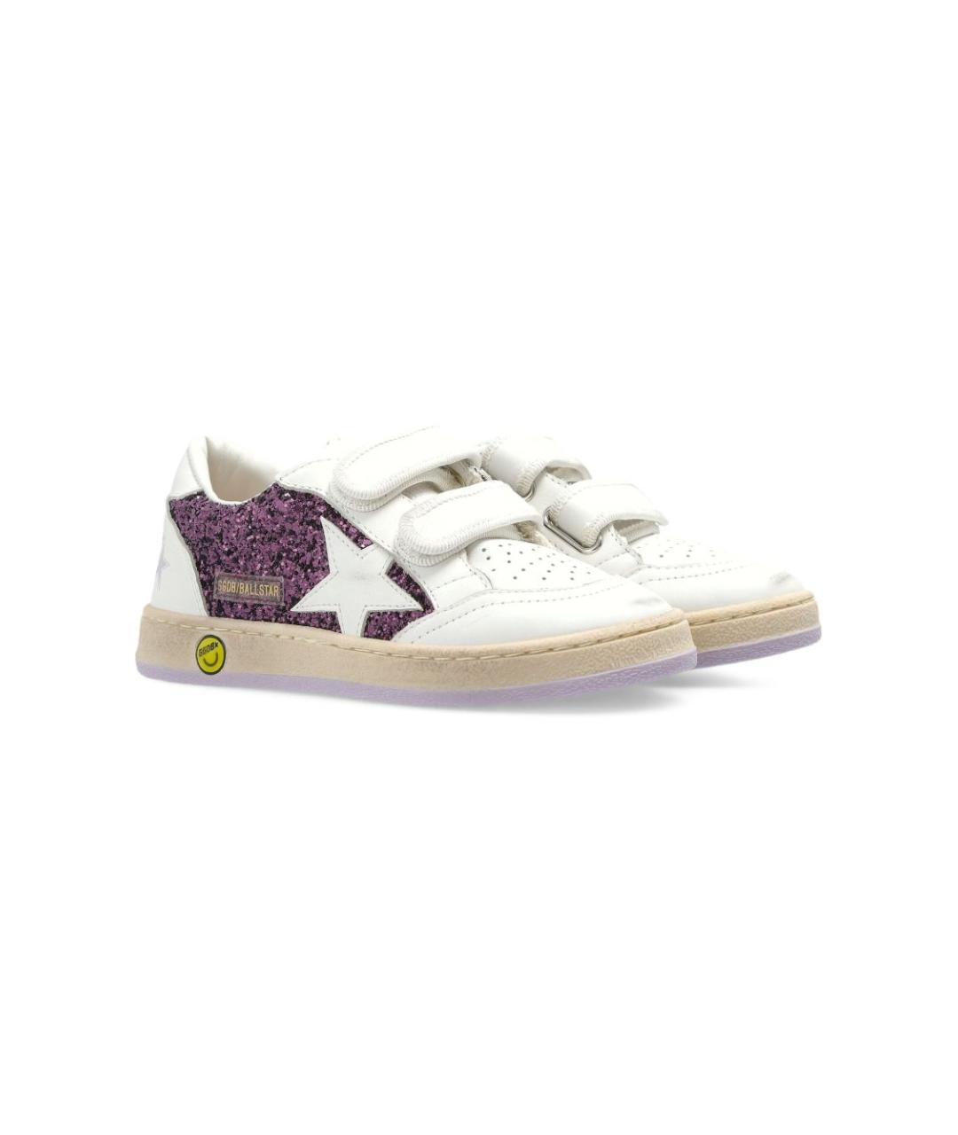 GOLDEN GOOSE Белые кожаные кеды, фото 2