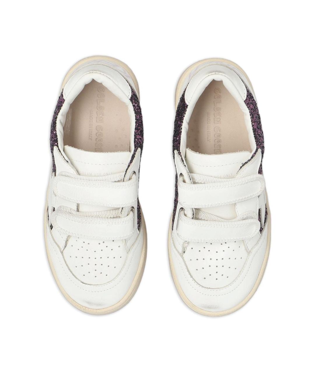 GOLDEN GOOSE Белые кожаные кеды, фото 4