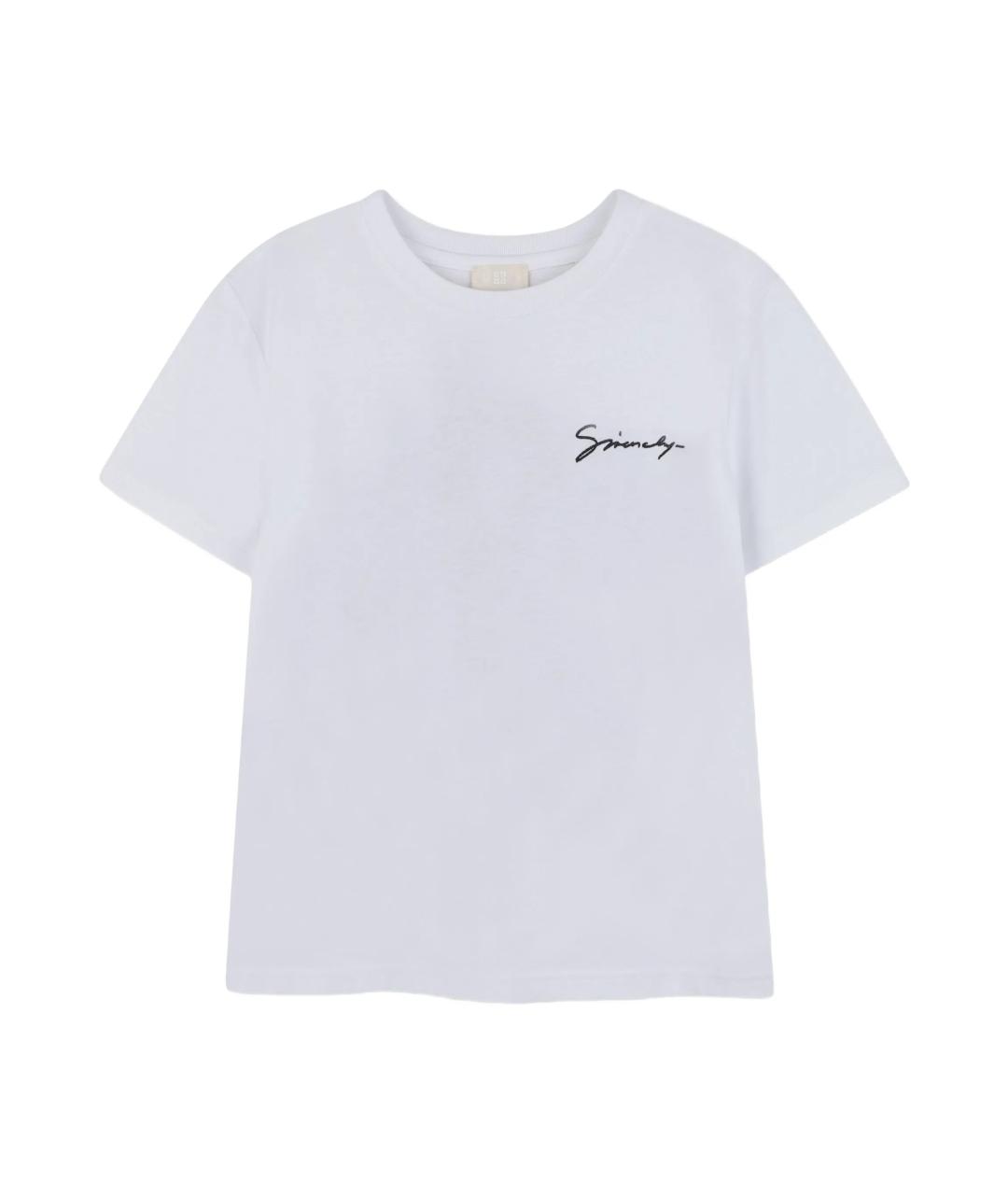 GIVENCHY Белая хлопковая детская футболка, фото 1