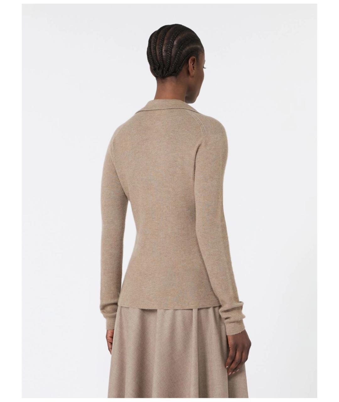 MAX MARA Бежевый кашемировый джемпер / свитер, фото 4