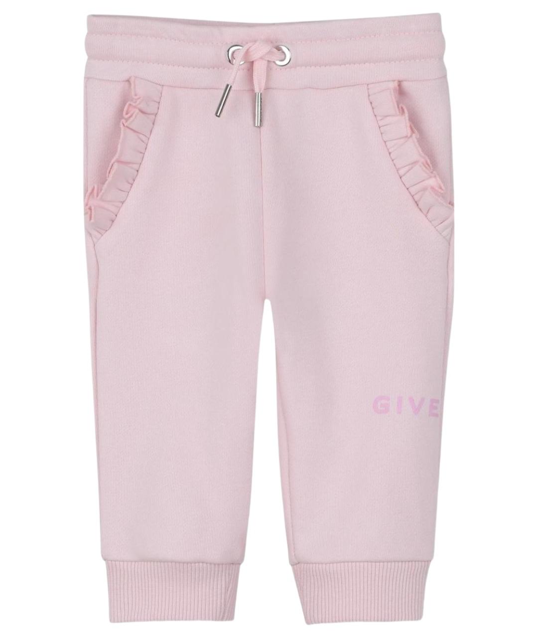GIVENCHY Розовые хлопковые брюки и шорты, фото 1