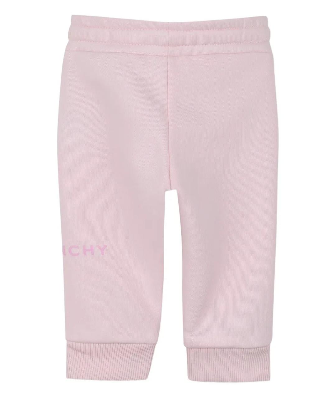 GIVENCHY Розовые хлопковые брюки и шорты, фото 3
