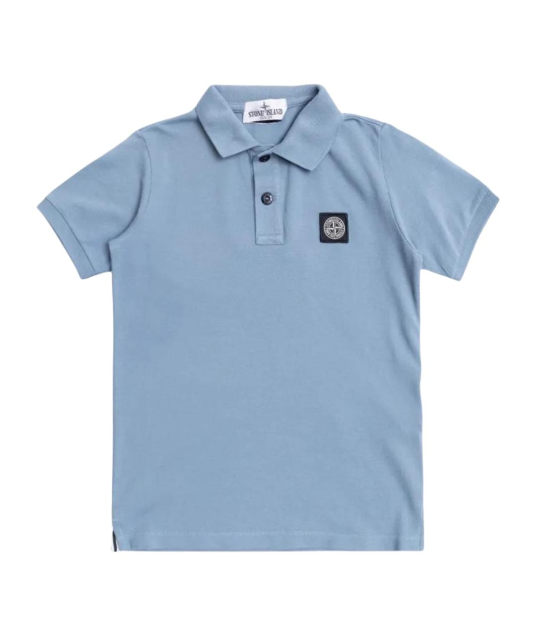 STONE ISLAND Голубая хлопковая детская футболка, фото 1