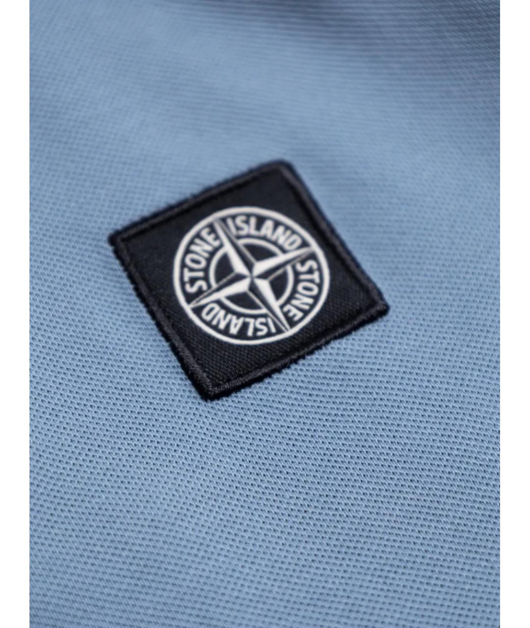 STONE ISLAND Голубая хлопковая детская футболка, фото 3