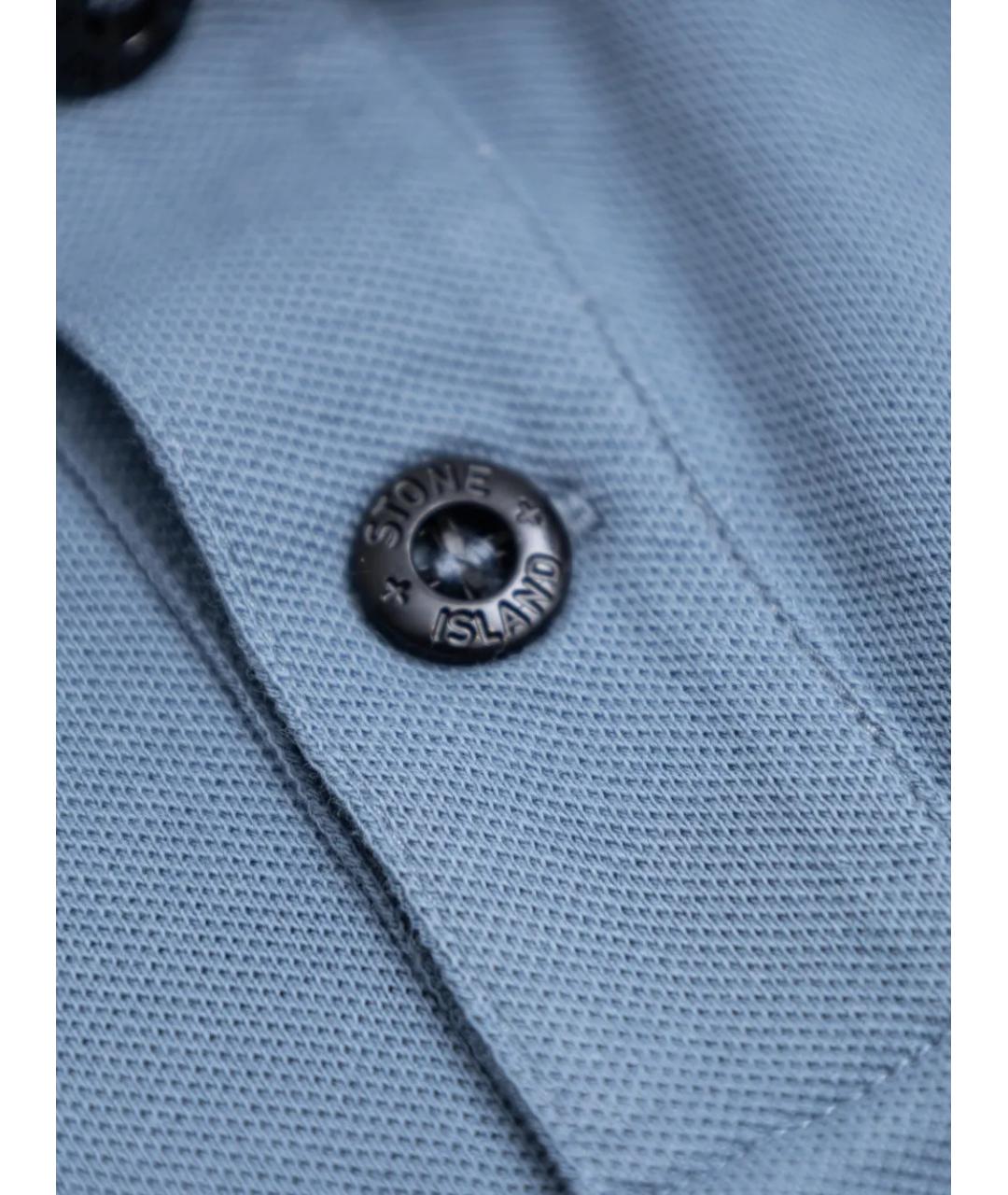 STONE ISLAND Голубая хлопковая детская футболка, фото 4