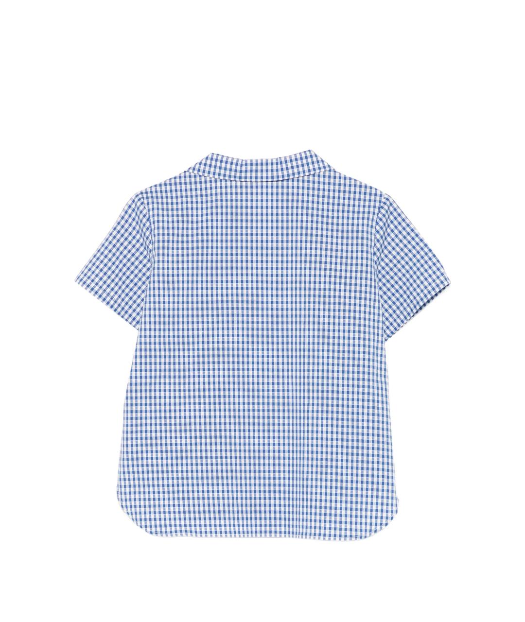 GUCCI Синяя хлопковая детская рубашка, фото 2