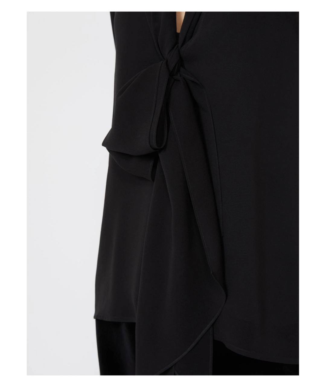 MAX MARA STUDIO Черная шелковая рубашка, фото 5