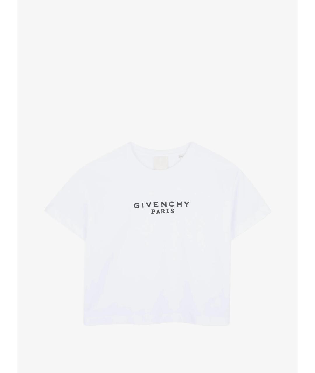 GIVENCHY Белый хлопковый детская футболка / топ, фото 4