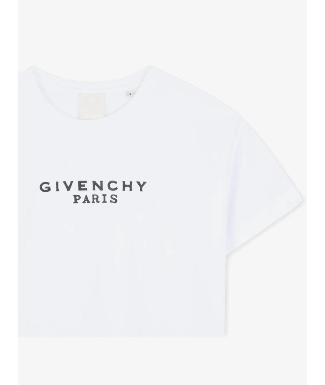 GIVENCHY Белый хлопковый детская футболка / топ, фото 3
