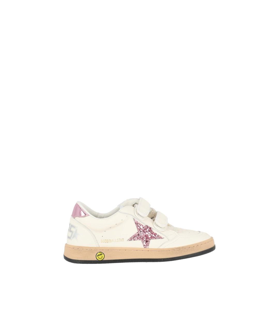 GOLDEN GOOSE Белые кожаные кеды, фото 5
