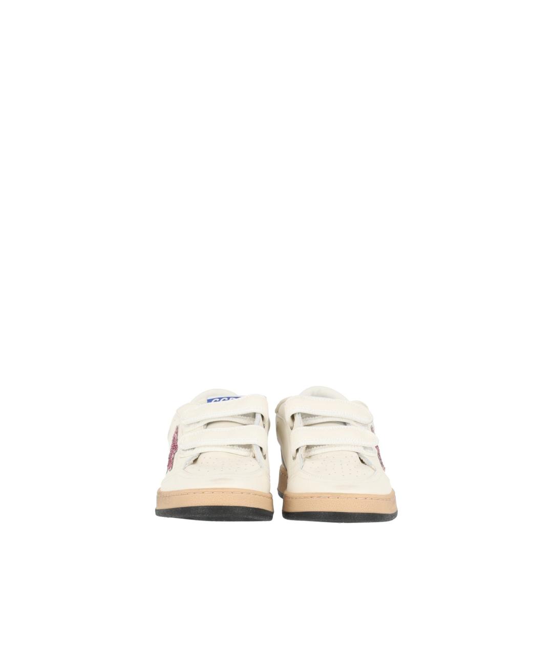 GOLDEN GOOSE Белые кожаные кеды, фото 3