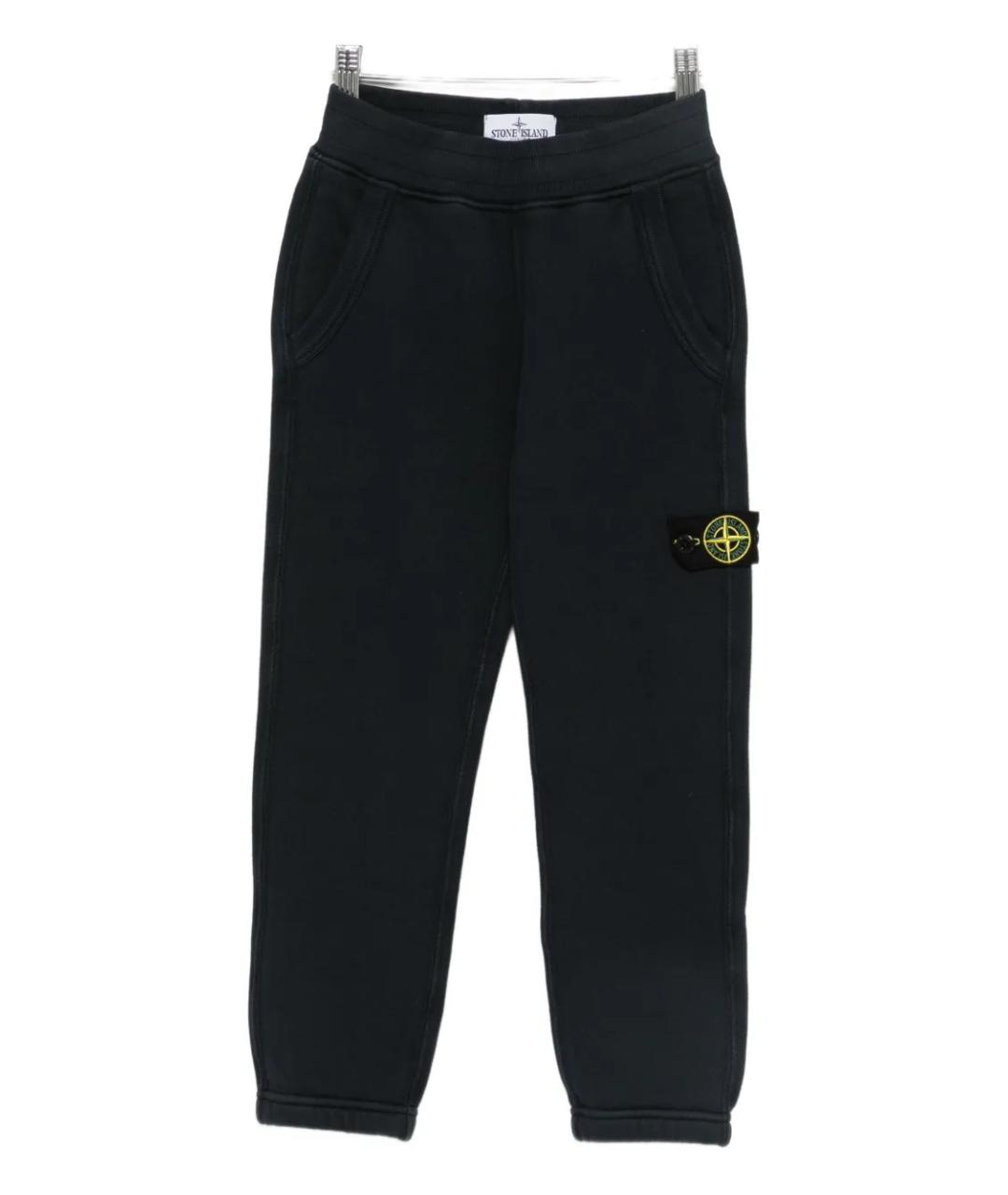 STONE ISLAND Темно-синие хлопковые брюки и шорты, фото 2