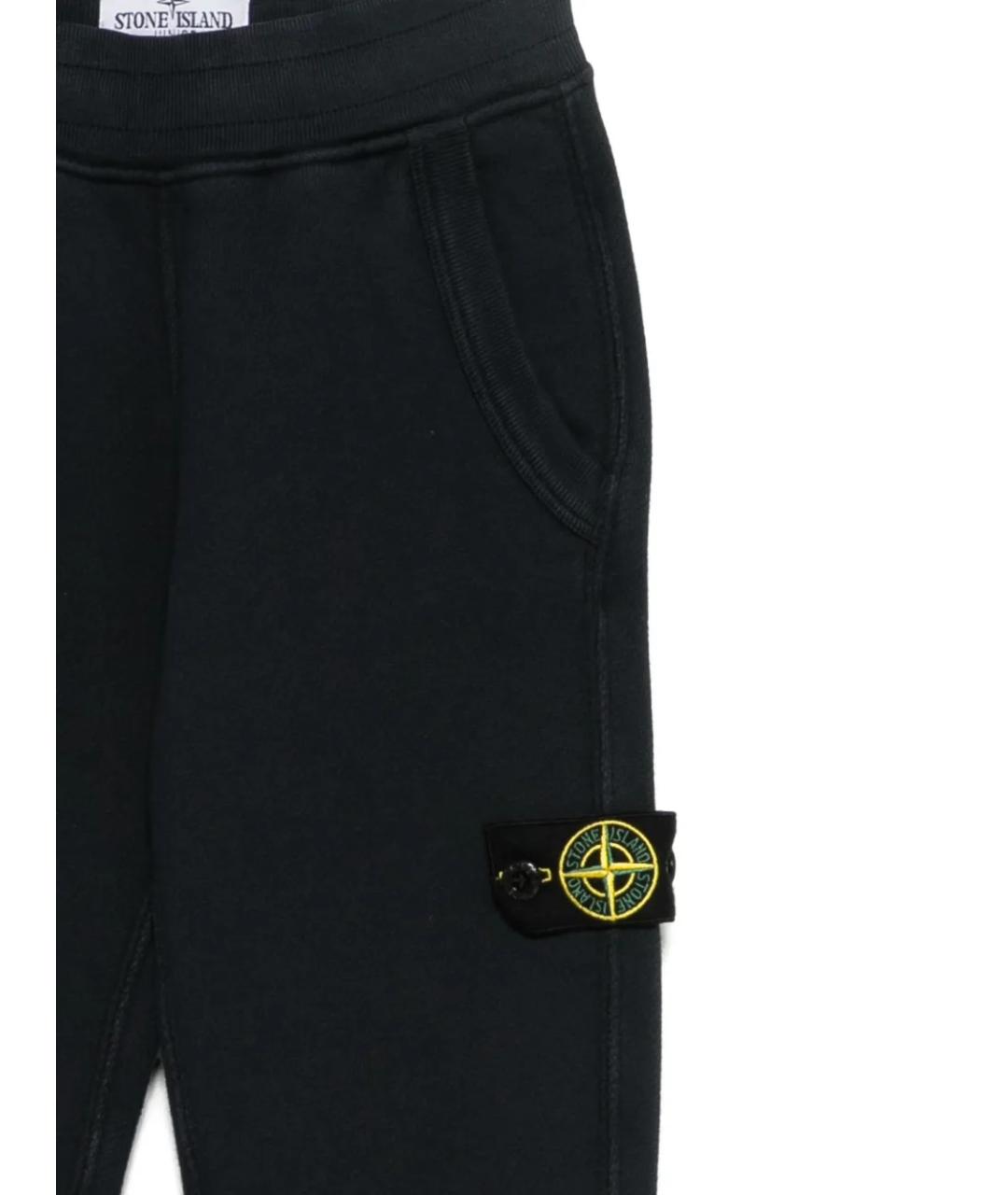 STONE ISLAND Темно-синие хлопковые брюки и шорты, фото 4