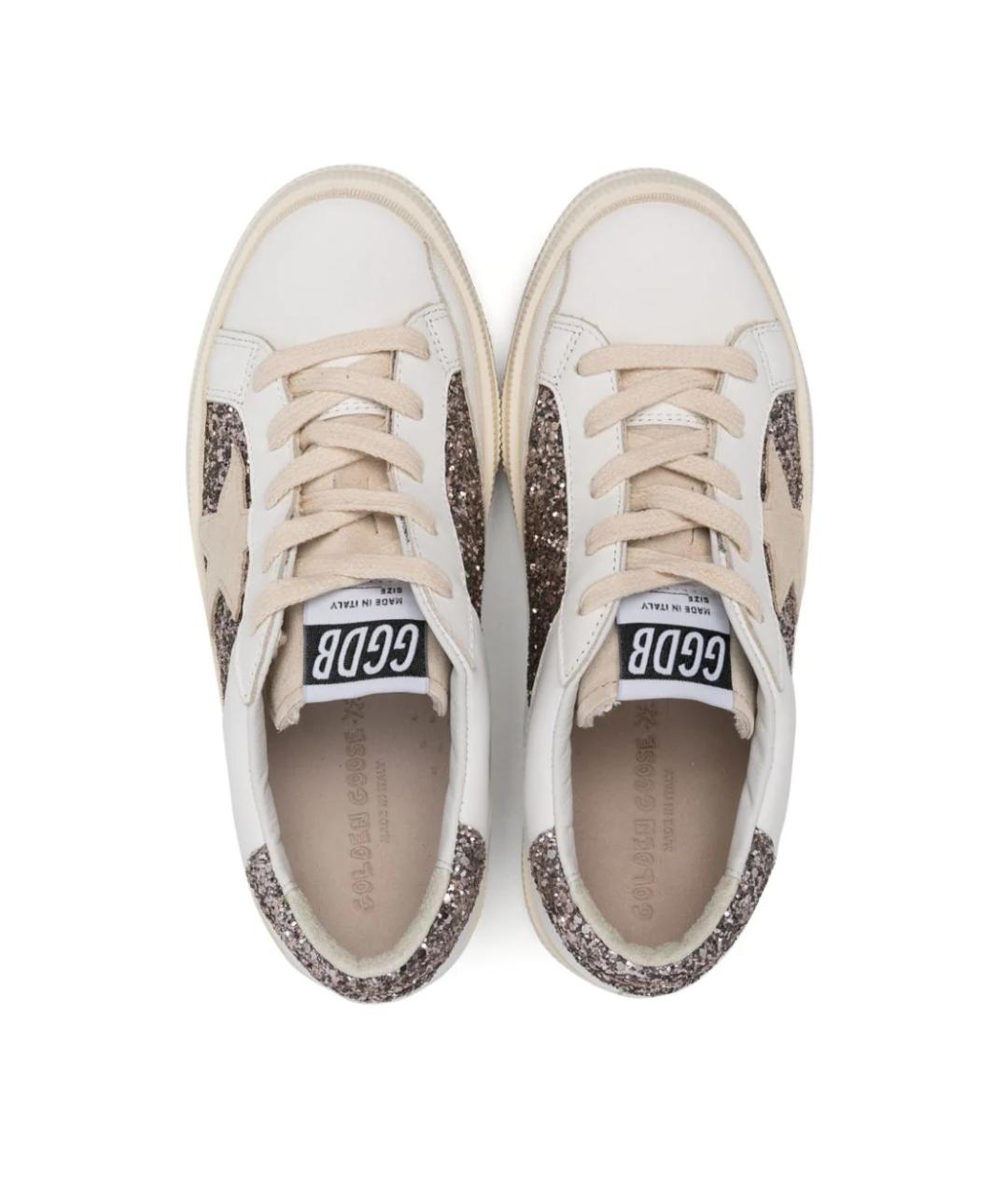GOLDEN GOOSE Белые кожаные кеды, фото 4