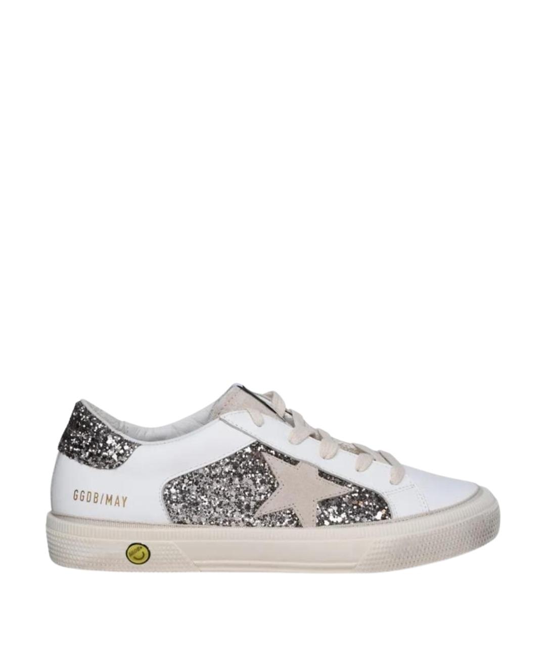 GOLDEN GOOSE Белые кожаные кеды, фото 1